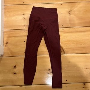 Lululemon red align leggings